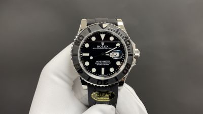 Perfect Replication Rolex Yacht-Master Black Solid Ceramic Bezel Swiss 42mm Watch